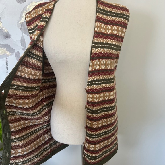 Vintage Sweater Vest Fair Isle Grandpa Cottage Indie Academia‎ Granola Cabincore - Picture 6 of 10